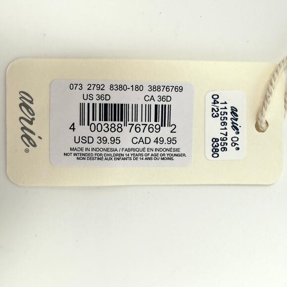 Aerie Smoothez Unlined Underwire Mesh Balconette Bra In Brown Size 36D New - Picture 13 of 13